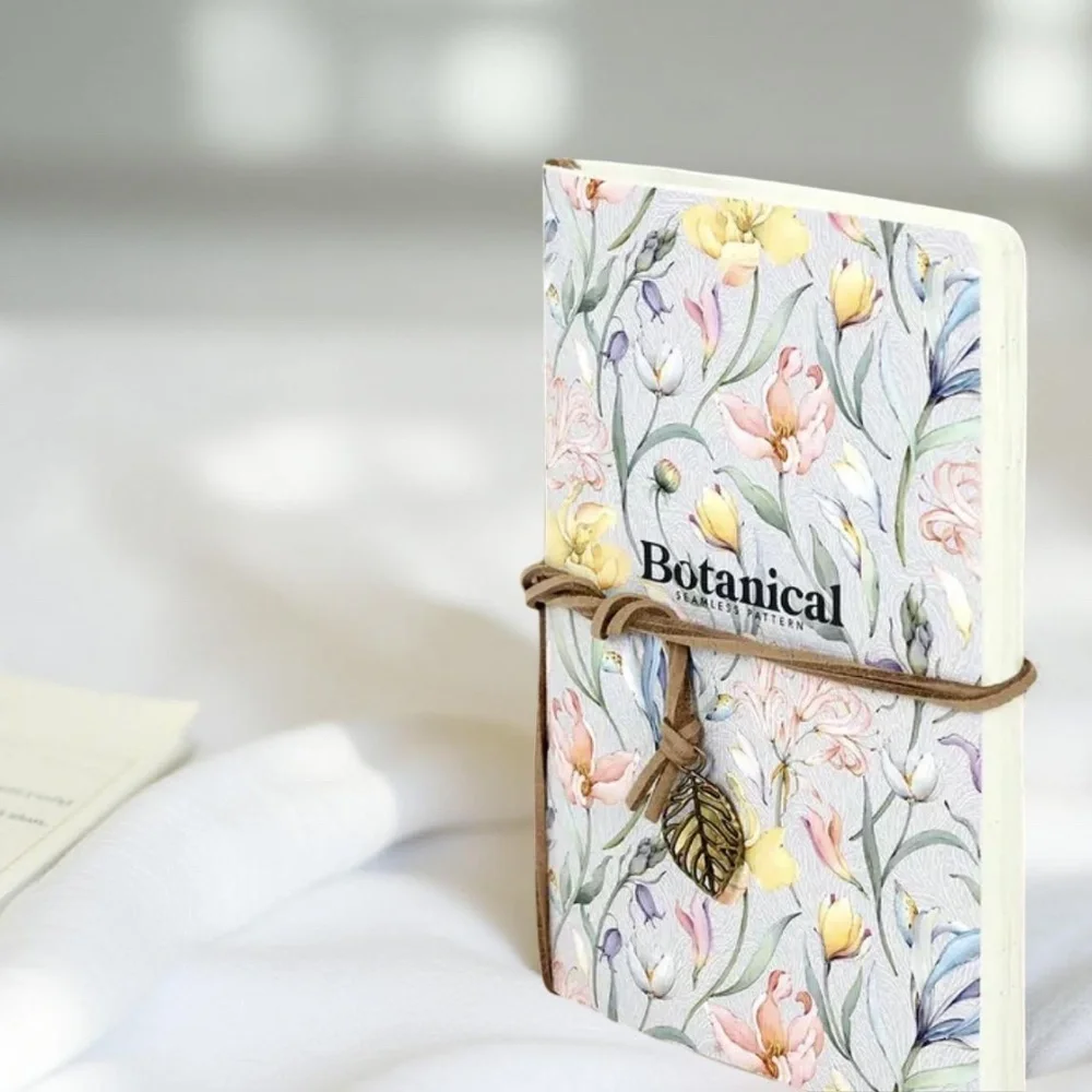Floral Zipper Pouch & Floral theme Stationary Gift Bundle